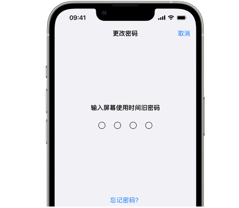 鄯善iPhone屏幕维修分享iPhone屏幕使用时间密码忘记了怎么办 