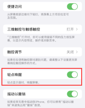 鄯善苹果授权维修站分享iPhone轻点无法唤醒怎么办