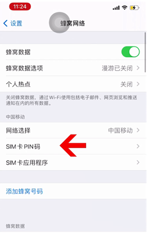 鄯善苹果14维修网分享如何给iPhone14的SIM卡设置密码 